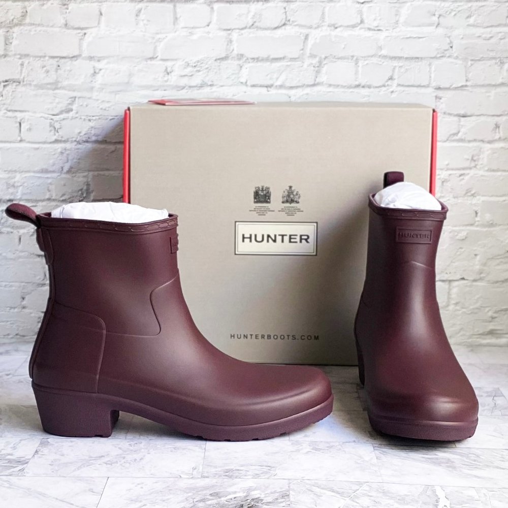 NEW Hunter Original Refined Chelsea Rain Booties - Picture 3 of 8